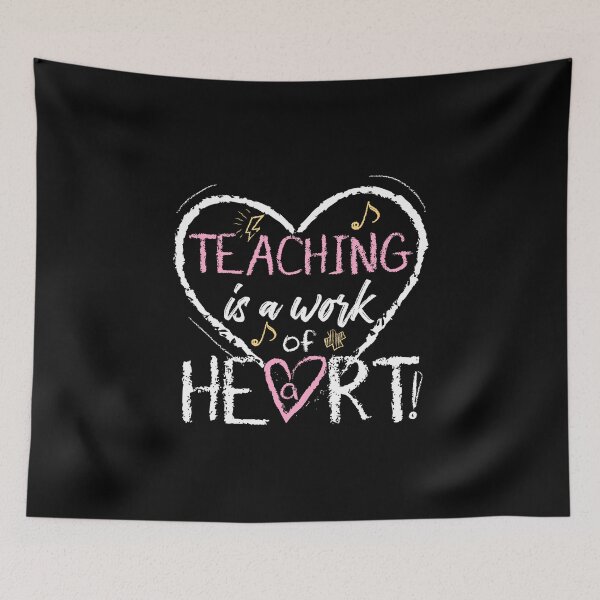 Item preview, Cute Teaching Is A Work Of Heart - Teacher Quote Design graphic designed and sold by woodsgoodsco.