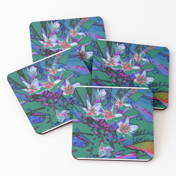 Item preview, Frangipani blue  designed and sold by ginnymac.