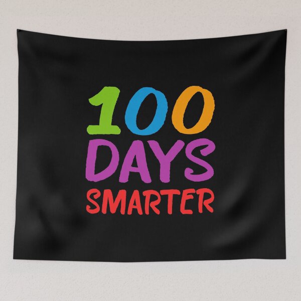 Item preview, 100 Days Smarter First 100th Day of School Happy graphic designed and sold by woodsgoodsco.