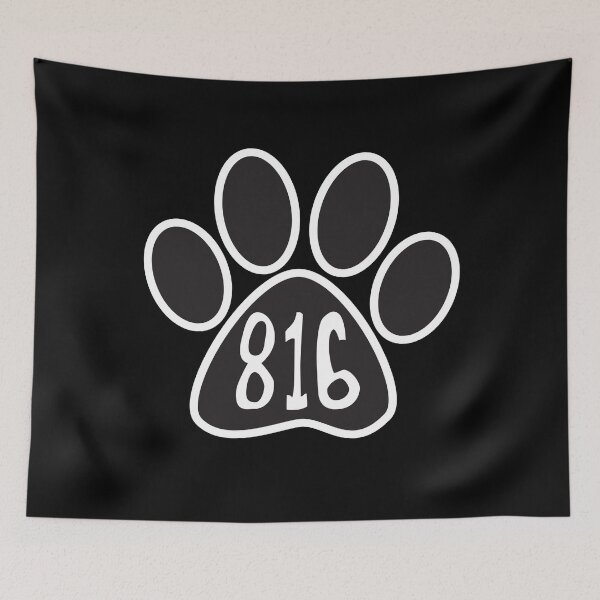 Item preview, Hand Drawn Paw Missouri State 816 Area Code  designed and sold by itsrturn.