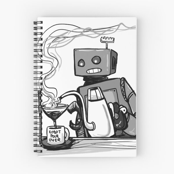 Item preview, Robot Pour Over 1 designed and sold by 10 Minute DAILY Merch DOT Net.