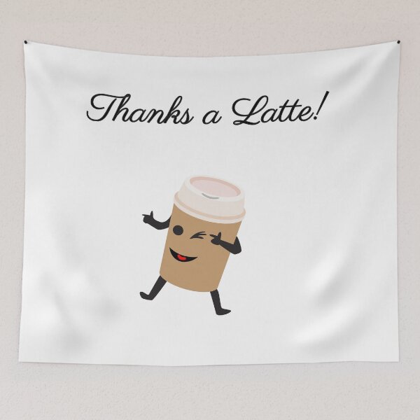Item preview, Gracias un latte! designed and sold by AJDP.