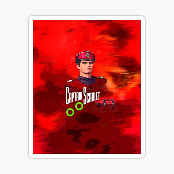 Captain Scarlet drawing 1 Sticker