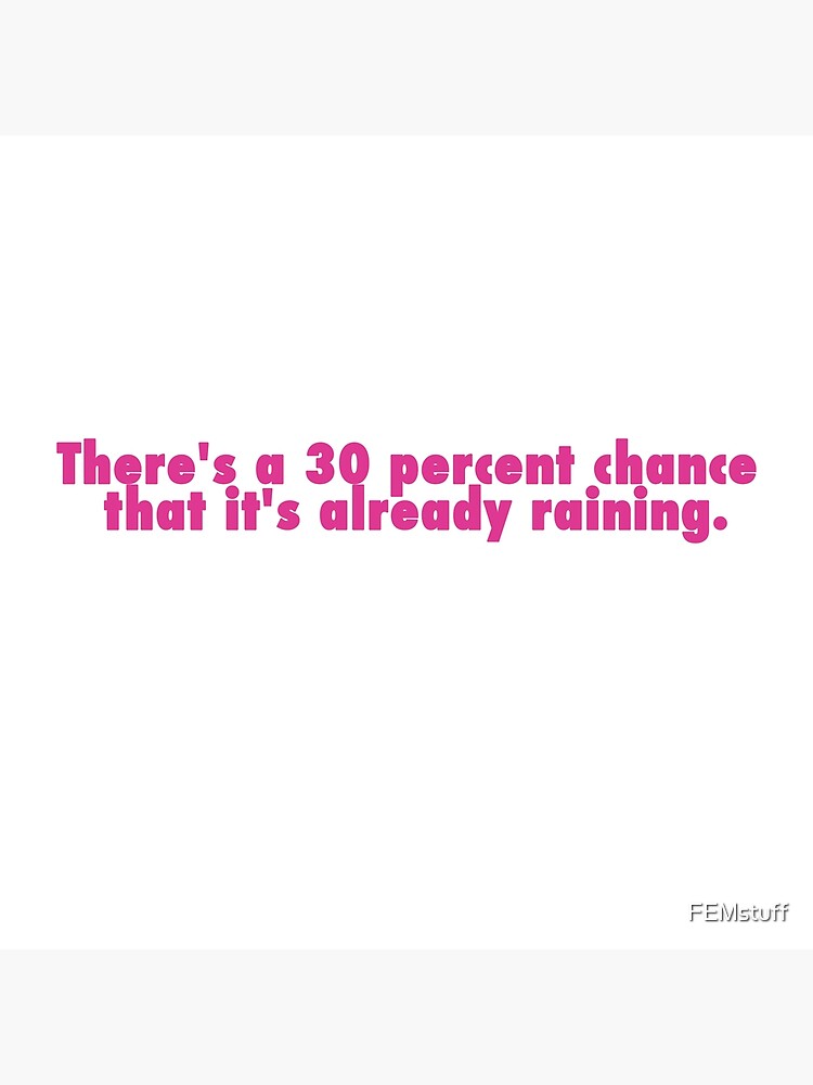 Meaning rain percent of chance Breakdown: What