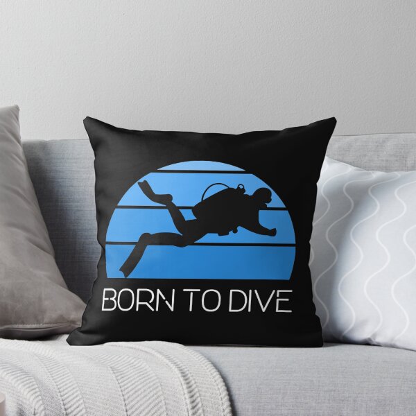 Item preview, Scuba Diving Blue Ocean Diver Silhouette Diving Born Dive Premium design designed and sold by CreatedByHeidi.