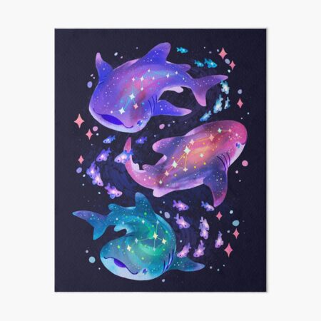 Cosmic Whale Shark Art Board Print