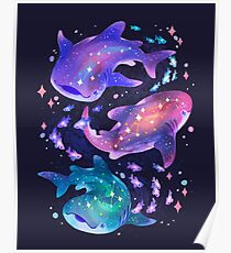 Cosmic Whale Shark Poster