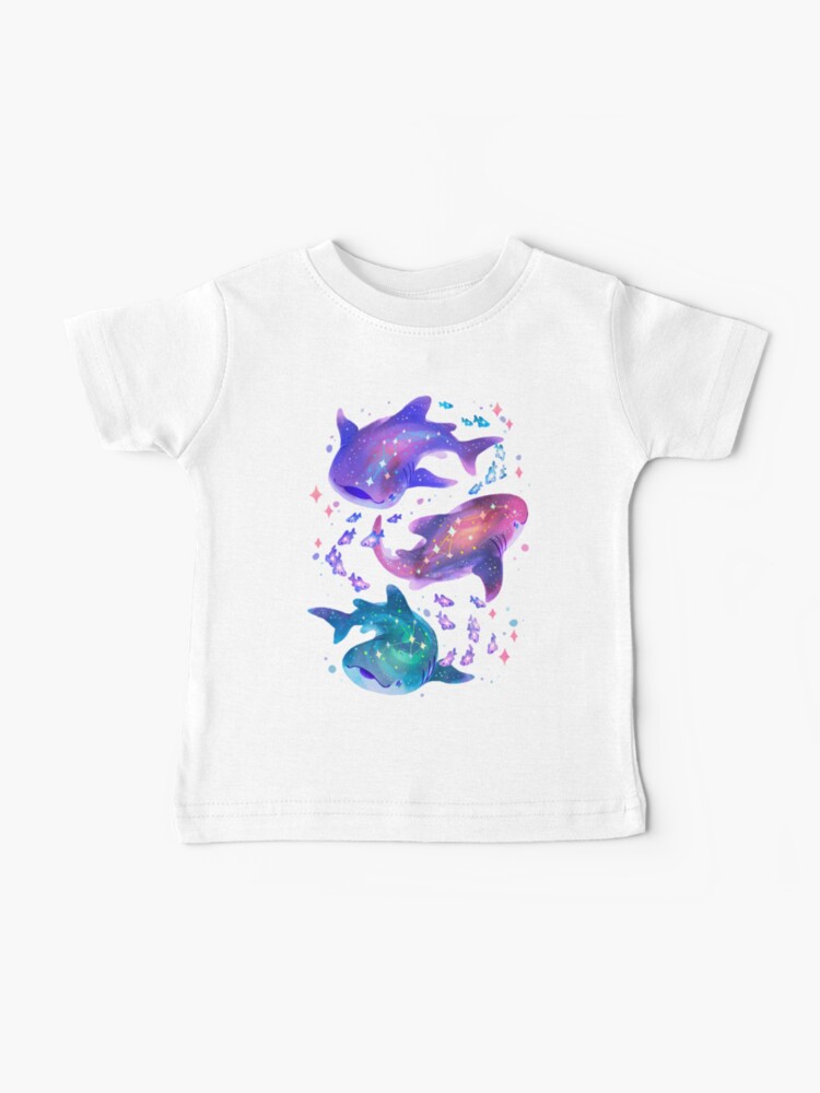 Thumbnail 1 of 2, Baby T-Shirt, Cosmic Whale Shark designed and sold by Requinoesis.