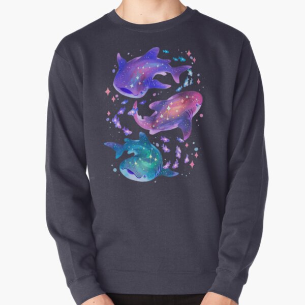 Cosmic Whale Shark Pullover Sweatshirt