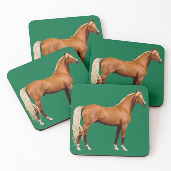Item preview, BROWN HORSE ON CADMIUM GREEN designed and sold by PetsandBeyond.