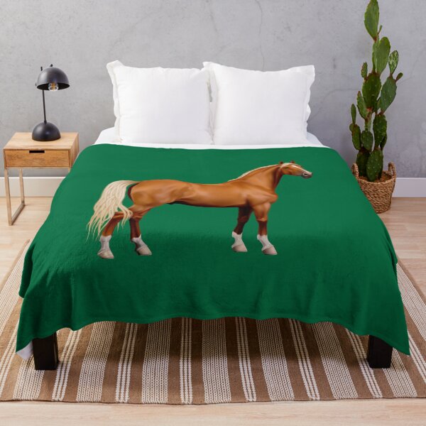 Item preview, BROWN HORSE ON CADMIUM GREEN designed and sold by PetsandBeyond.