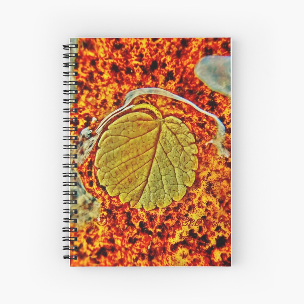 Floating Leaf Spiral Notebook