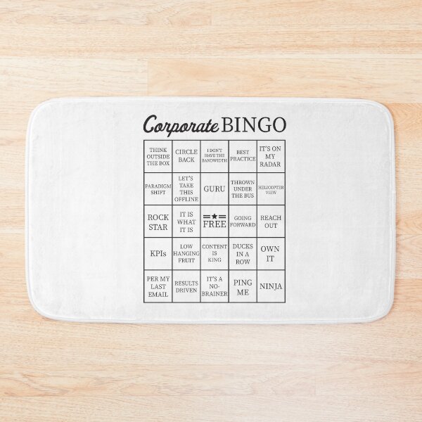Item preview, Corporate Jargon Buzzword Bingo Card designed and sold by itsrturn.