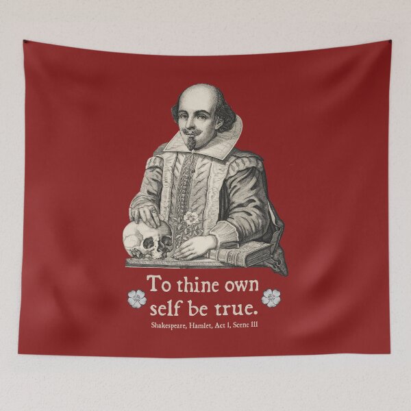 Item preview, Shakespearean quote from Hamlet - To thine own self be true designed and sold by bushwombat.