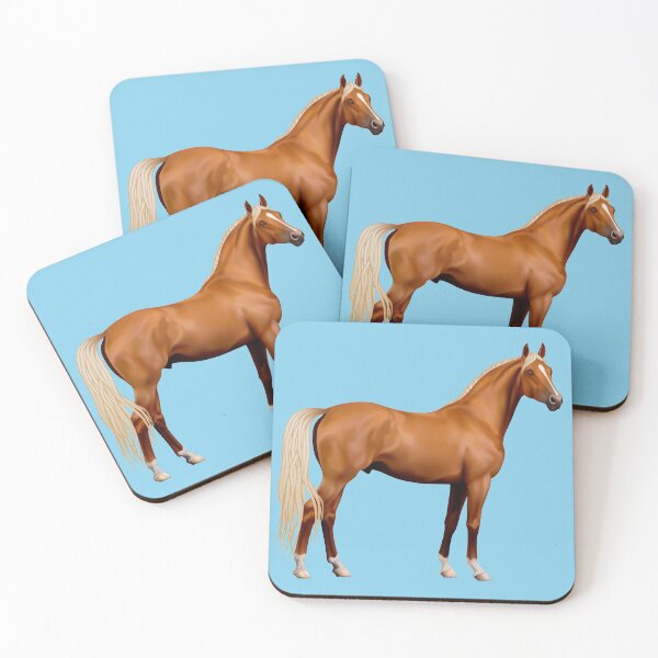 Item preview, BROWN HORSE ON SKY BLUE designed and sold by PetsandBeyond.