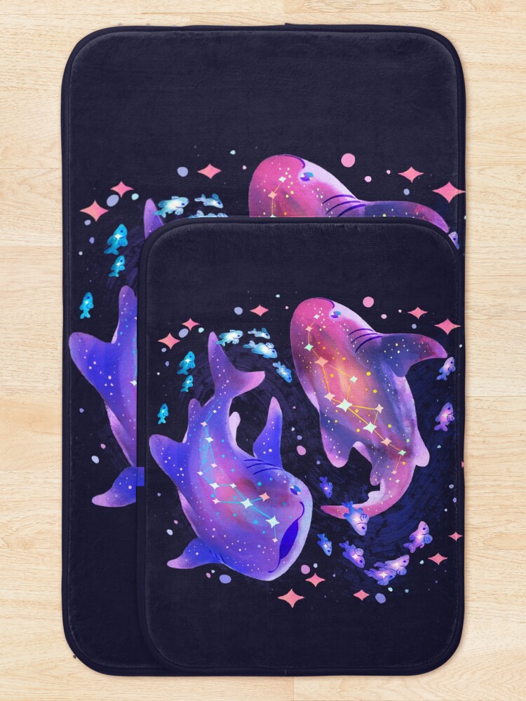 Alternate view of Cosmic Whale Shark Bath Mat