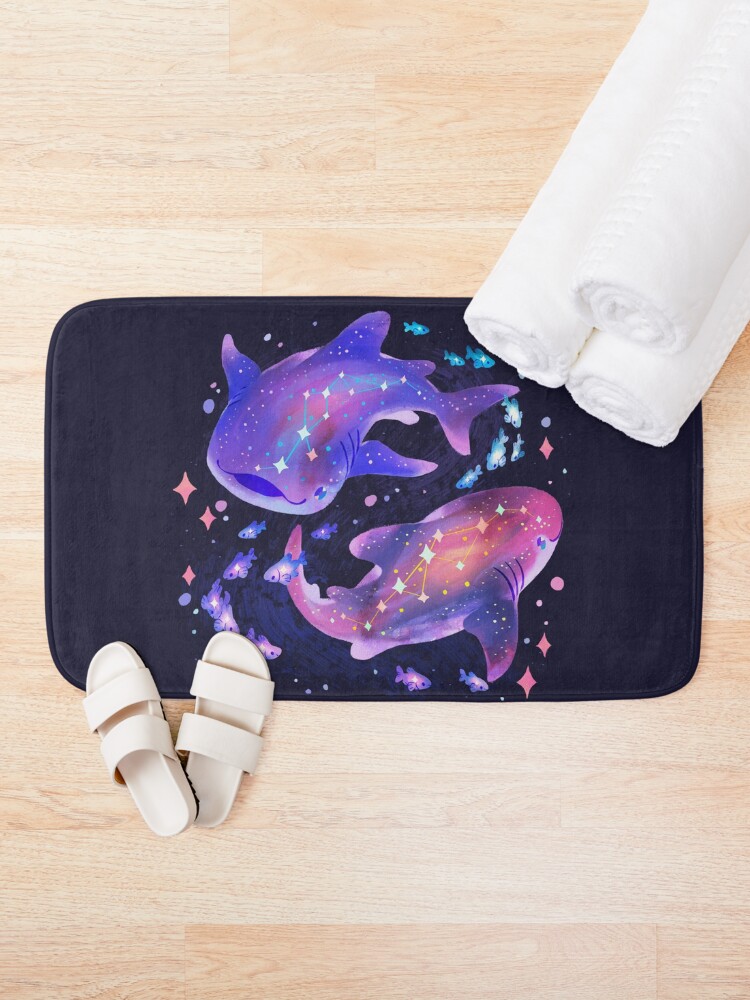 Alternate view of Cosmic Whale Shark Bath Mat
