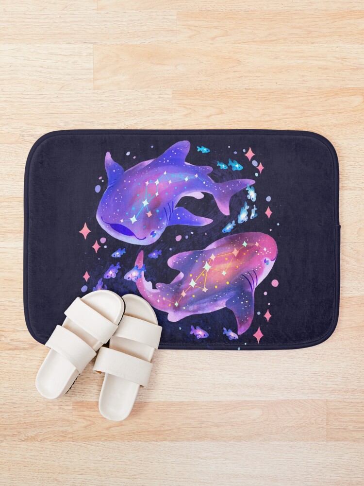 Alternate view of Cosmic Whale Shark Bath Mat