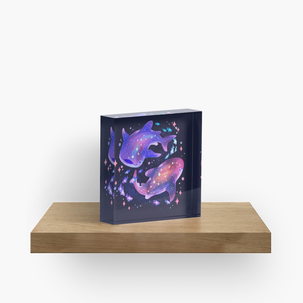 Cosmic Whale Shark Acrylic Block