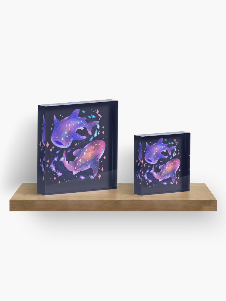 Alternate view of Cosmic Whale Shark Acrylic Block
