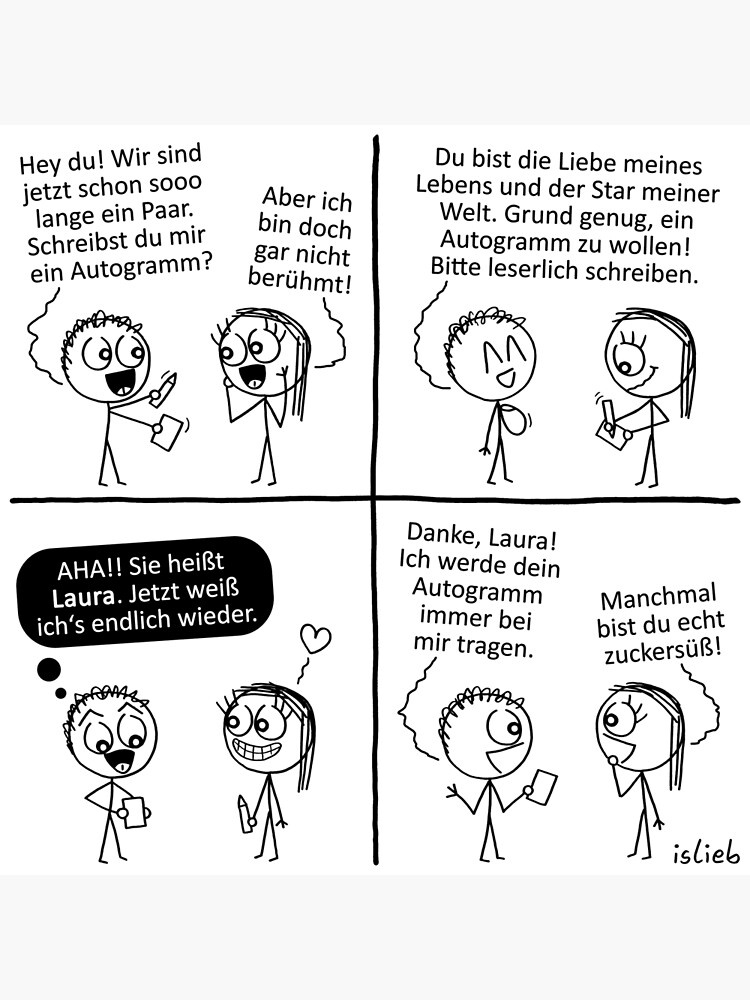 Autogramm islieb Comic von islieb