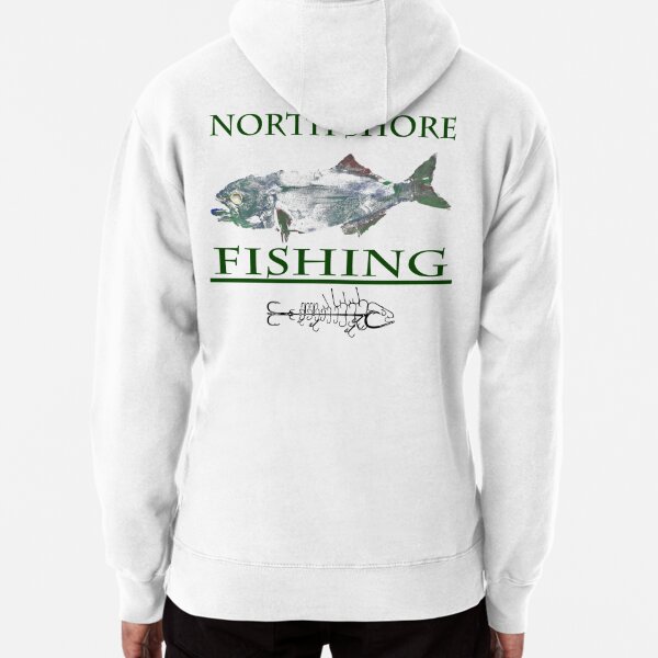 north shore fihsing blue fish 1 | Pullover Hoodie