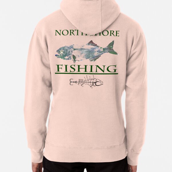 north shore fihsing blue fish 1 | Pullover Hoodie