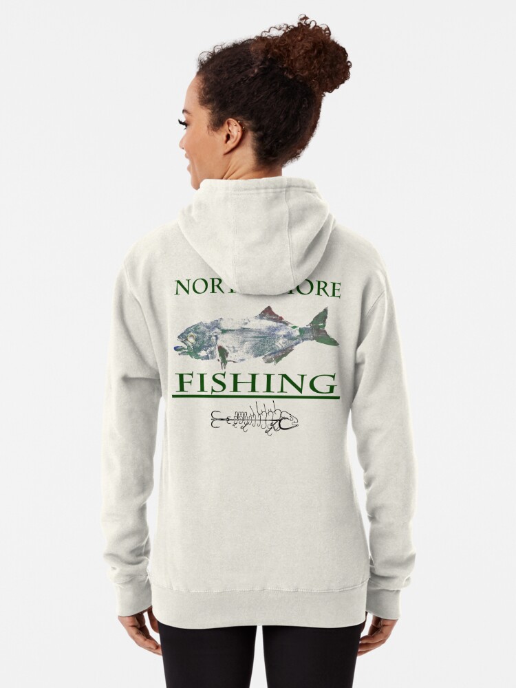 north shore fihsing blue fish 1 | Pullover Hoodie