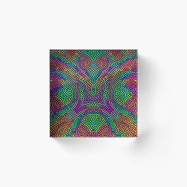 Freaky Stencil Acrylic Block