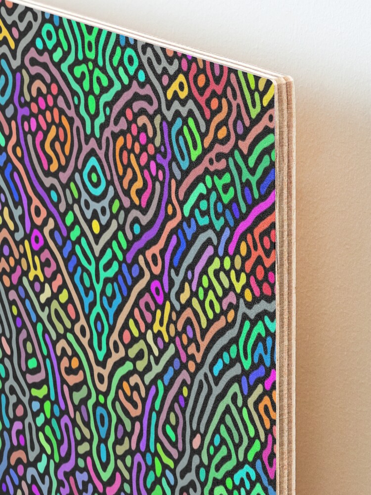 Alternate view of Freaky Stencil Mounted Print