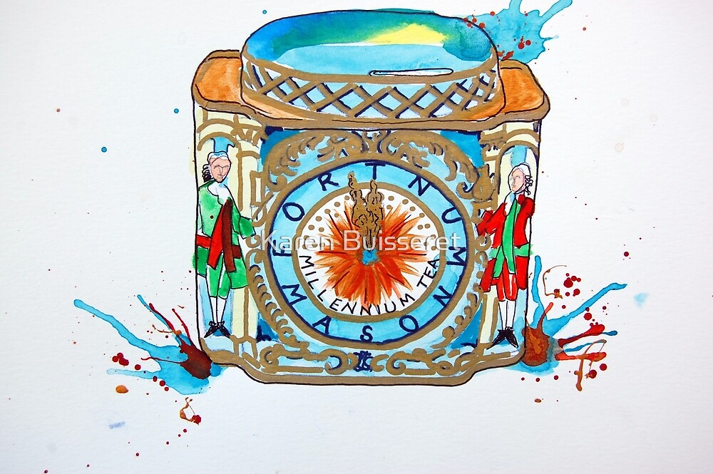 "Fortnum & Mason Tea Caddy" by Karen Buisseret Redbubble