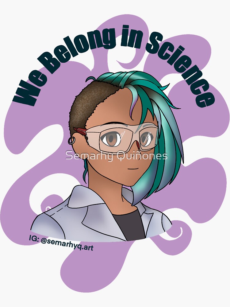 Green Hair Scientist by semarhy