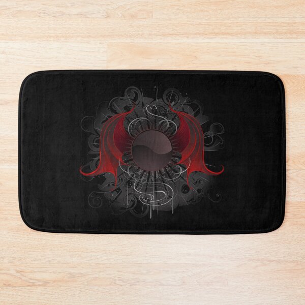 Item preview, Gothic round banner with the red wings dragon designed and sold by Blackmoon9.