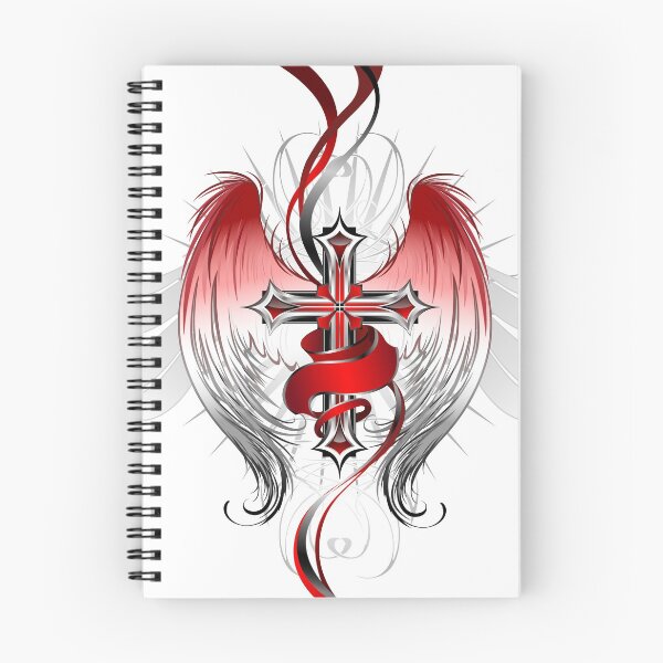 Item preview, Cross with angel wings designed and sold by Blackmoon9.