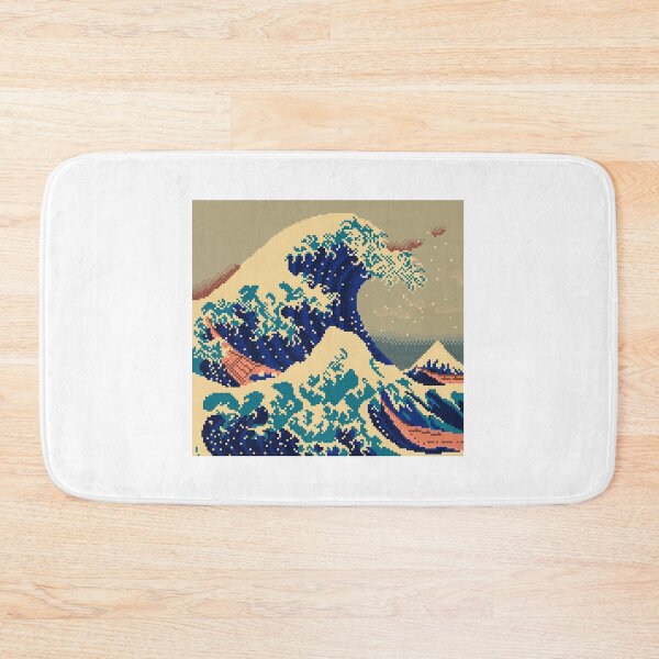 Item preview, Funny Japanese Cookie Great Wave off Kanagawa Pixel Art T-Shirt designed and sold by coolhiphoptees.
