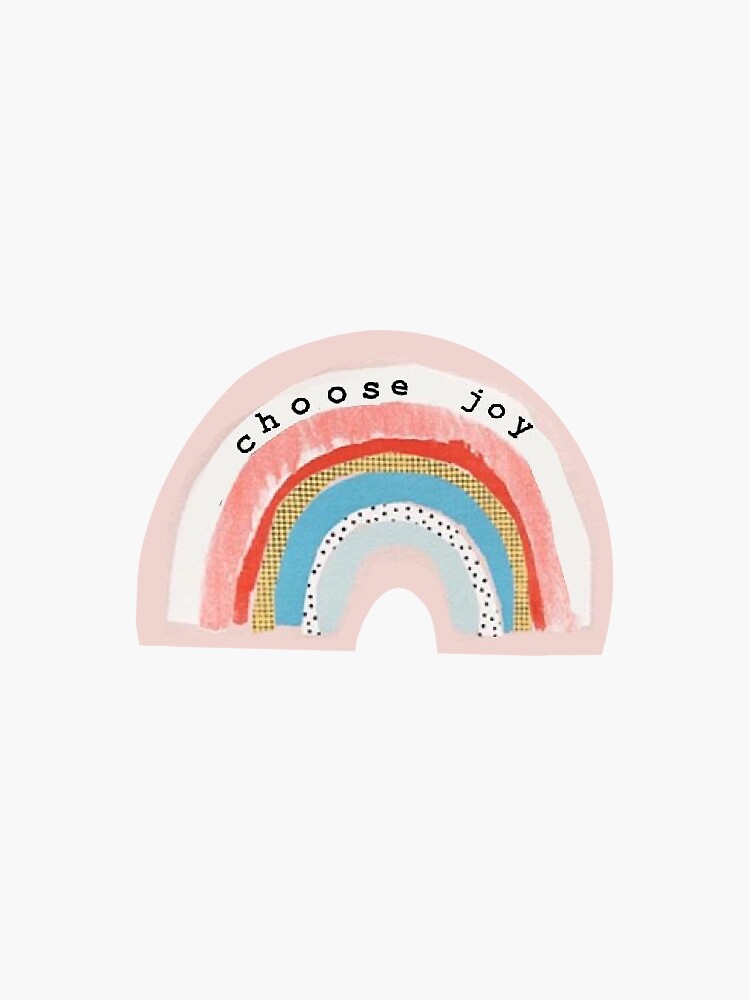 Artwork view, choose joy happy positivity vsco cute saying aesthetic quote designed and sold by stickergorlxox
