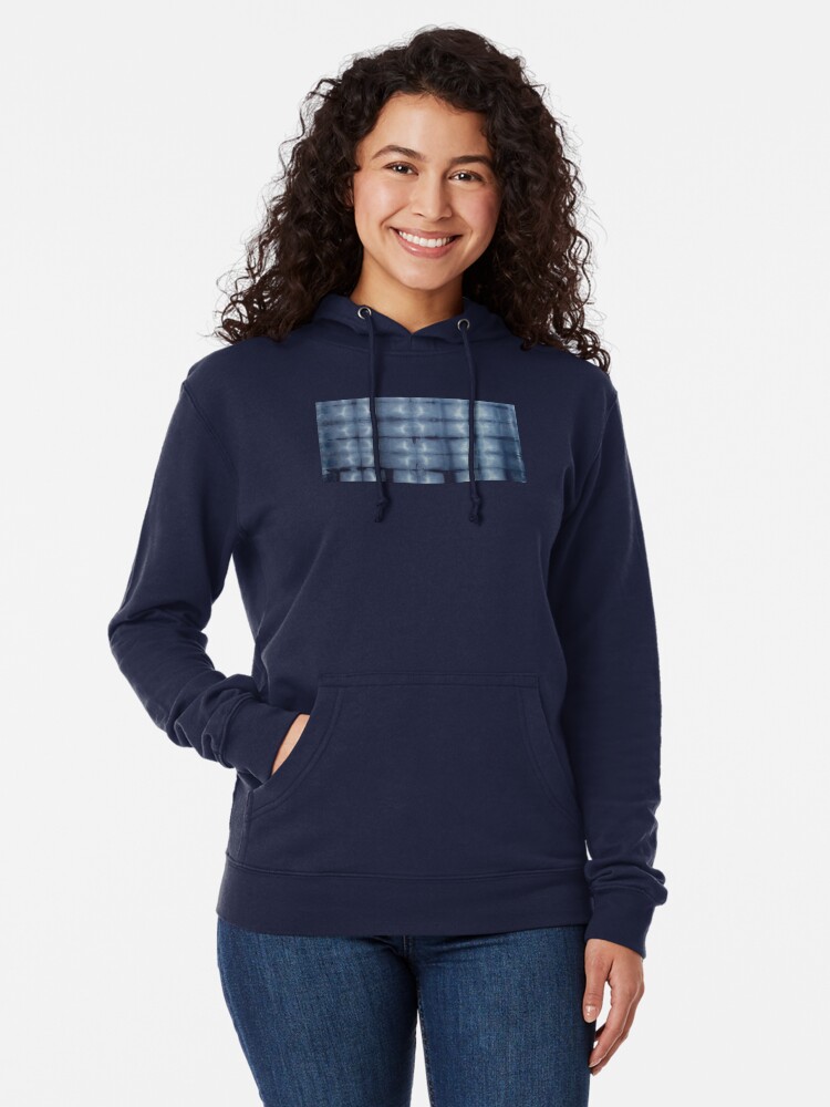 Alternate view of SKU546 Shibori Style - Blue Denim 2 Lightweight Hoodie