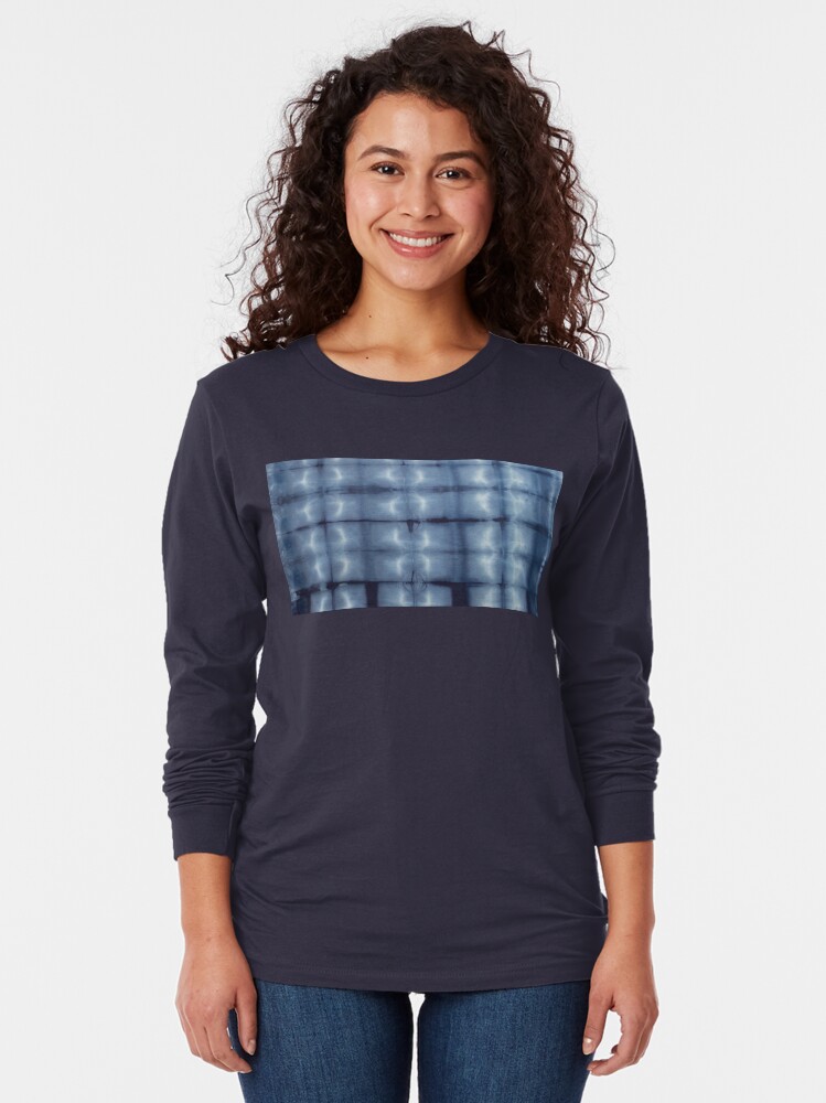 Alternate view of SKU546 Shibori Style - Blue Denim 2 Long Sleeve T-Shirt