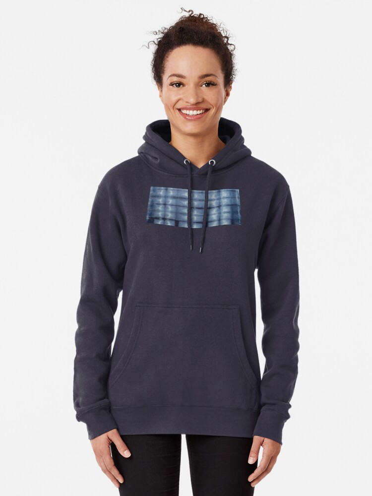 Alternate view of SKU546 Shibori Style - Blue Denim 2 Pullover Hoodie