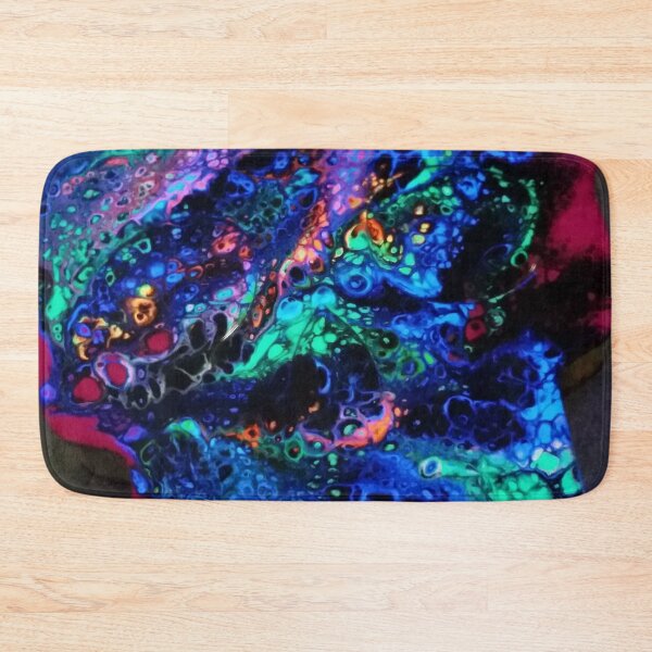 Item preview, Rainbow Skull Universe by Super Fluid Soul, Fluid Acrylic Paint Pour designed and sold by superfluidsoul.
