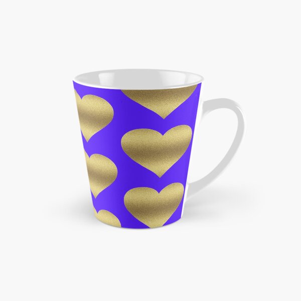 Item preview, GOLD GLITTER HEART ON HAN PURPLE designed and sold by PetsandBeyond.