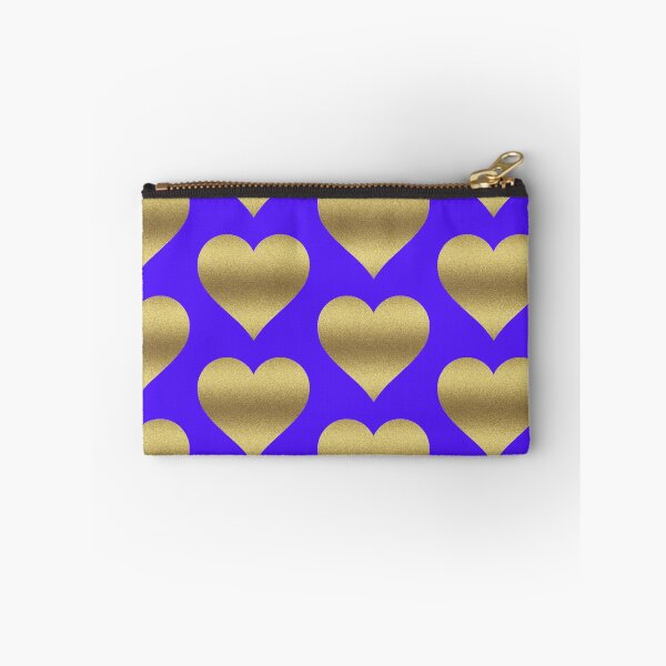Item preview, GOLD GLITTER HEART ON HAN PURPLE designed and sold by PetsandBeyond.