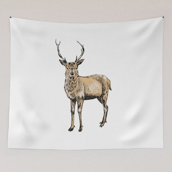 Item preview, Deer Sketch designed and sold by RachelsFineLine.