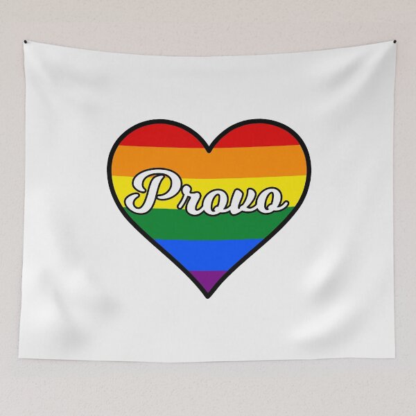 Item preview, Provo Utah Gay Pride Heart designed and sold by fearcity.