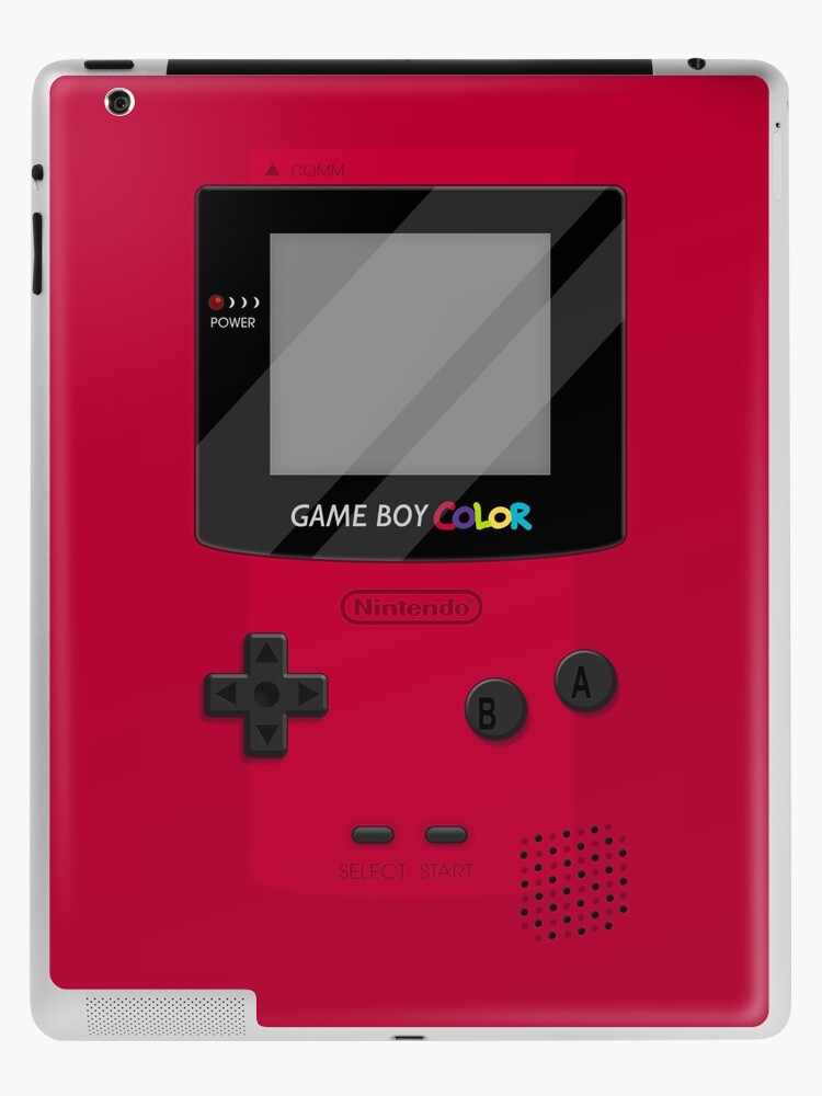 Gameboy Color 2 0 Red Ipad Case Skin By Katymakesthings Redbubble