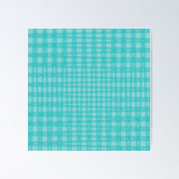 Item preview, Teal Abstract Plaid designed and sold by Whoopsidoodle.
