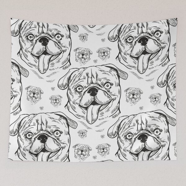 Item preview, Mobs Pug Dog Bulldog designed and sold by BigWildKiwi.