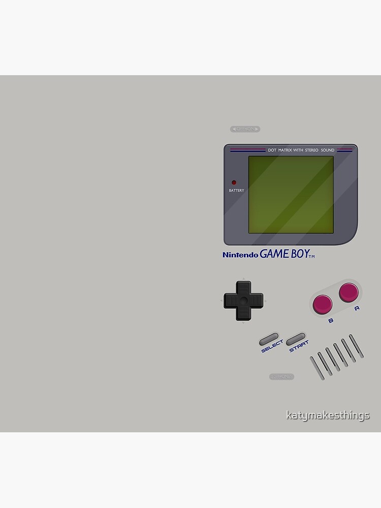 Classic Gameboy by katymakesthings