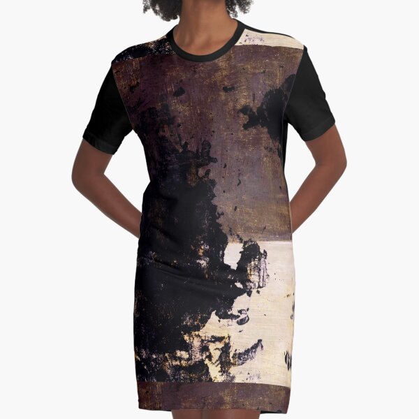 Art Scratches Graphic T-Shirt Dress