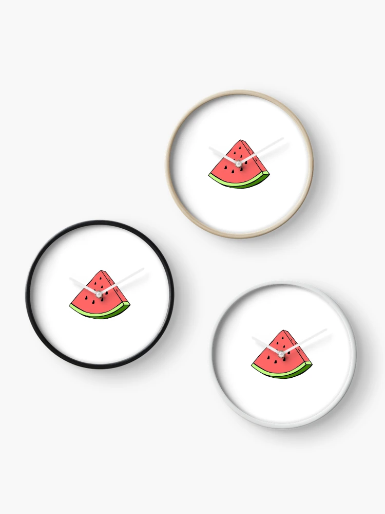 Thumbnail 3 of 4, Clock, Watermelon slice designed and sold by VinyLab.